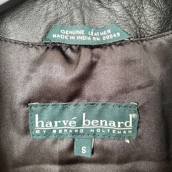 Harvé Bernard Leather Vest Small - Picture 9 of 13